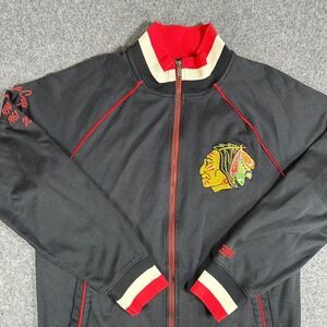 Chicago Blackhawks CCM Stanley Cup Champions‎ Full Zip Jacket Mens Large